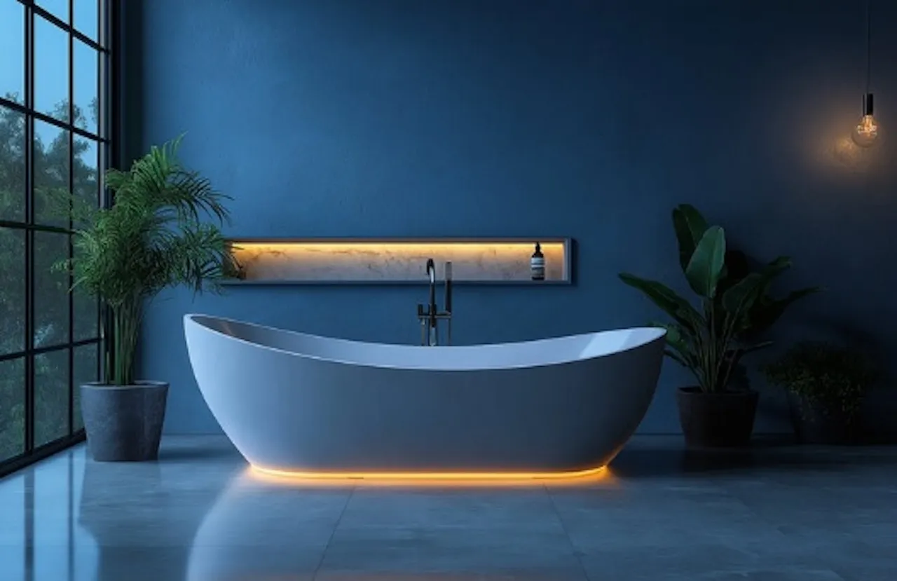 Sascha Stivic - badewanne mit led-beleuchtung