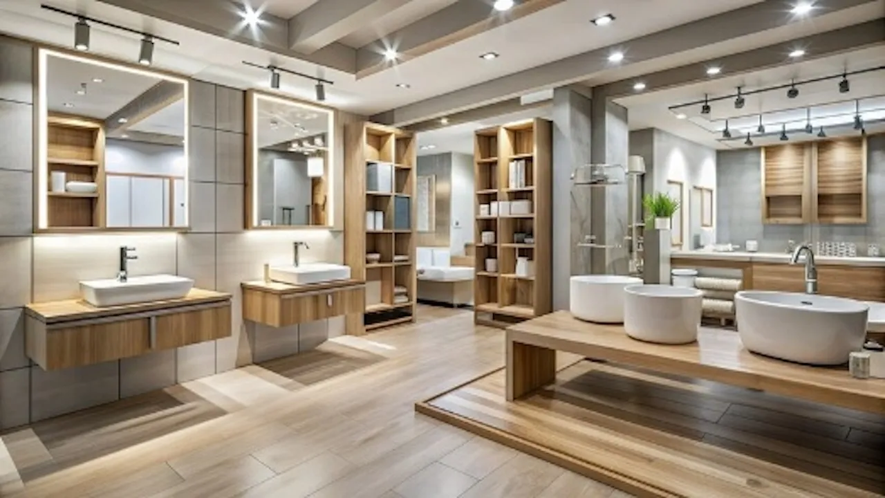 Sascha Stivic - Innovatives Badezimmer mit Holzregalen